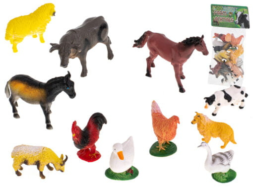 Set 12 Figurine Animale de la Fermă – Animale Domestice pentru Copii [1]