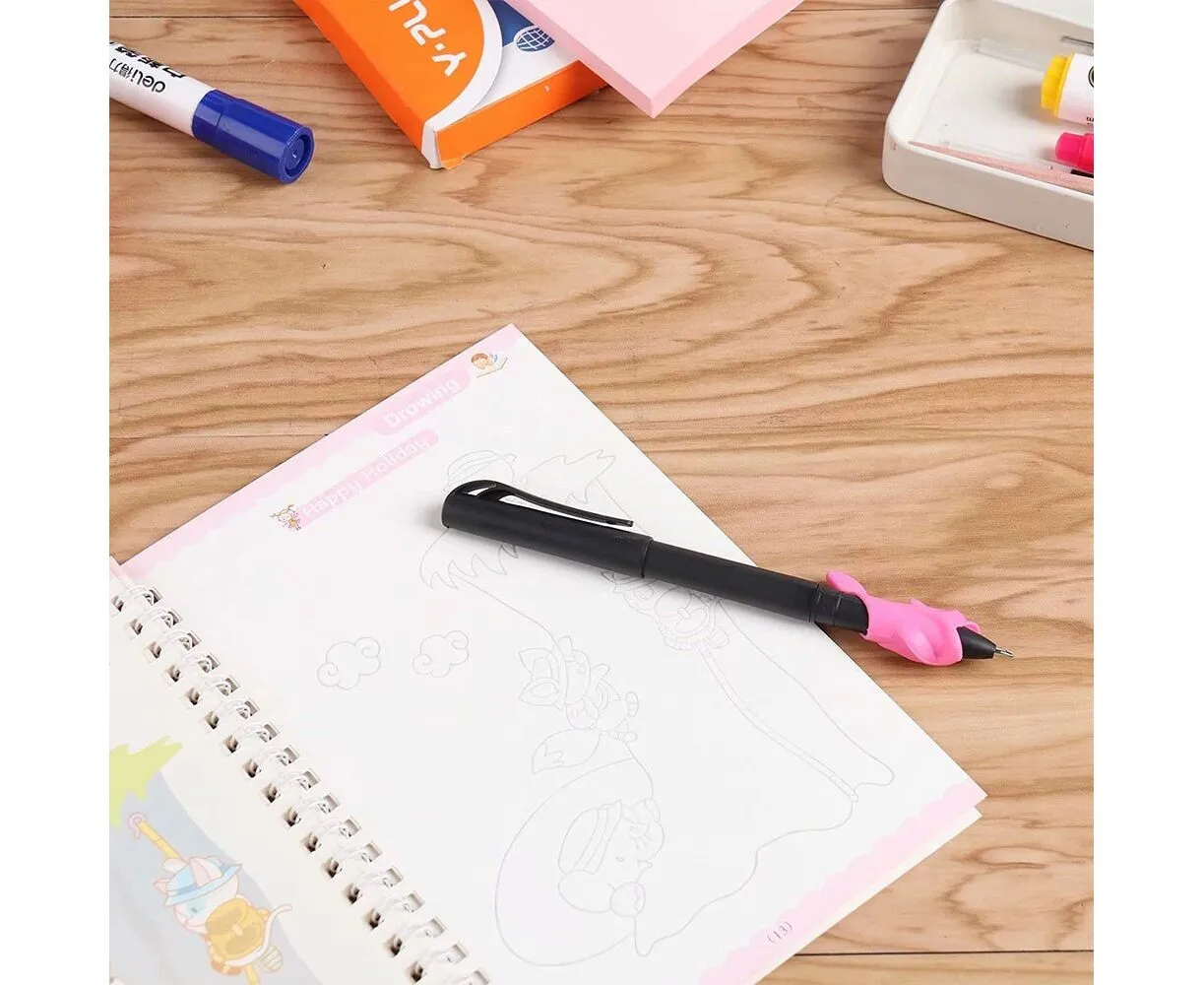 Set 4 Caiete Reutilizabile SANK Magic Practice Copybook cu Stilou și Rezerve [21]