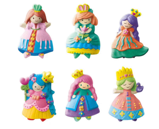 Set Creativ DIY pentru Copii, Creează și Pictează 6 Figurine Prințese, Matriță, Vopsele și Pensule, 6+ Ani [7]