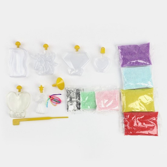 Set Creativ Sand Art cu Nisip Colorat, 6 Decorațiuni de Umplut, Unicorn și Forme de Poveste, 5+ Ani [6]