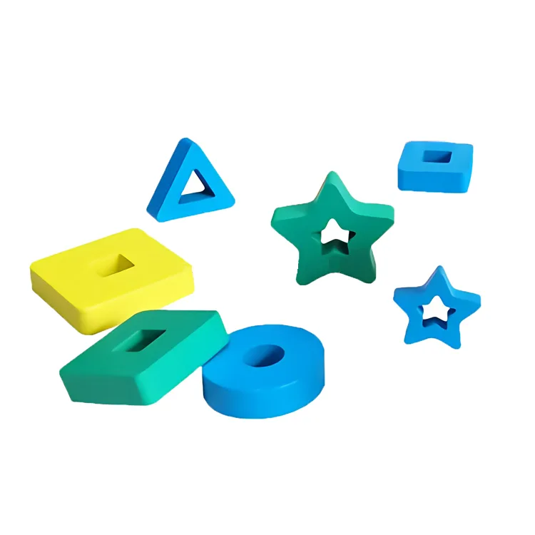 Joc Montessori Sortator 4 Forme Geometrice din Lemn [7]