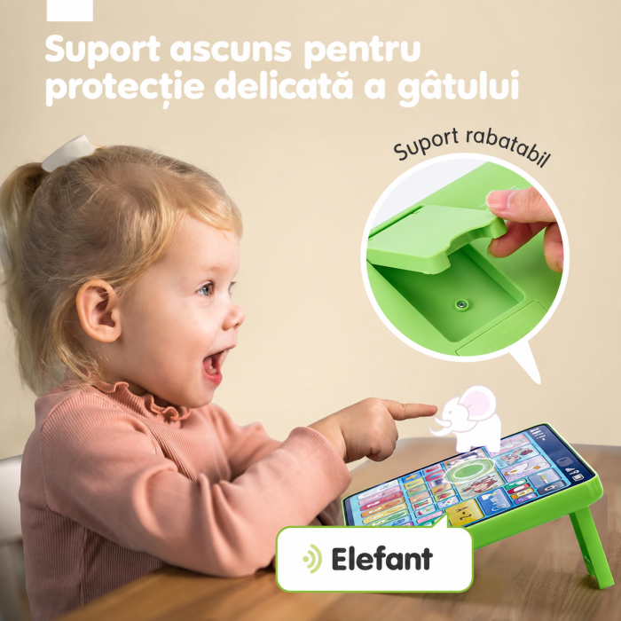 Tabletă Educativă Interactivă în Limba Engleză pentru Copii cu Sunete, Animale, Cifre, Alfabet și Muzică [5]