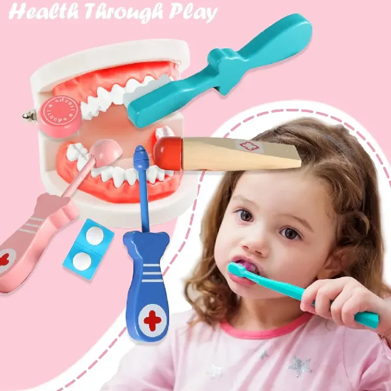 Trusă Dentist pentru Copii Roz cu Cabinet Stomatologic și Accesorii [4]