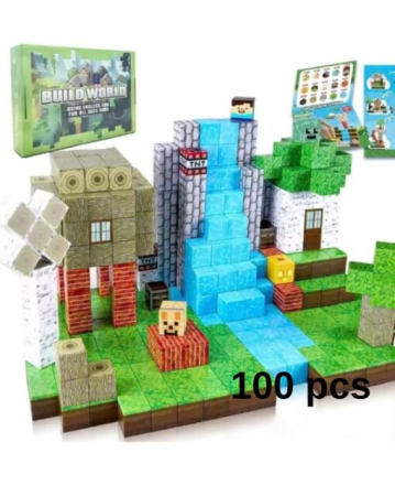 Set Construcție Magnetic 3D STEM Build World – 100 Piese [15]