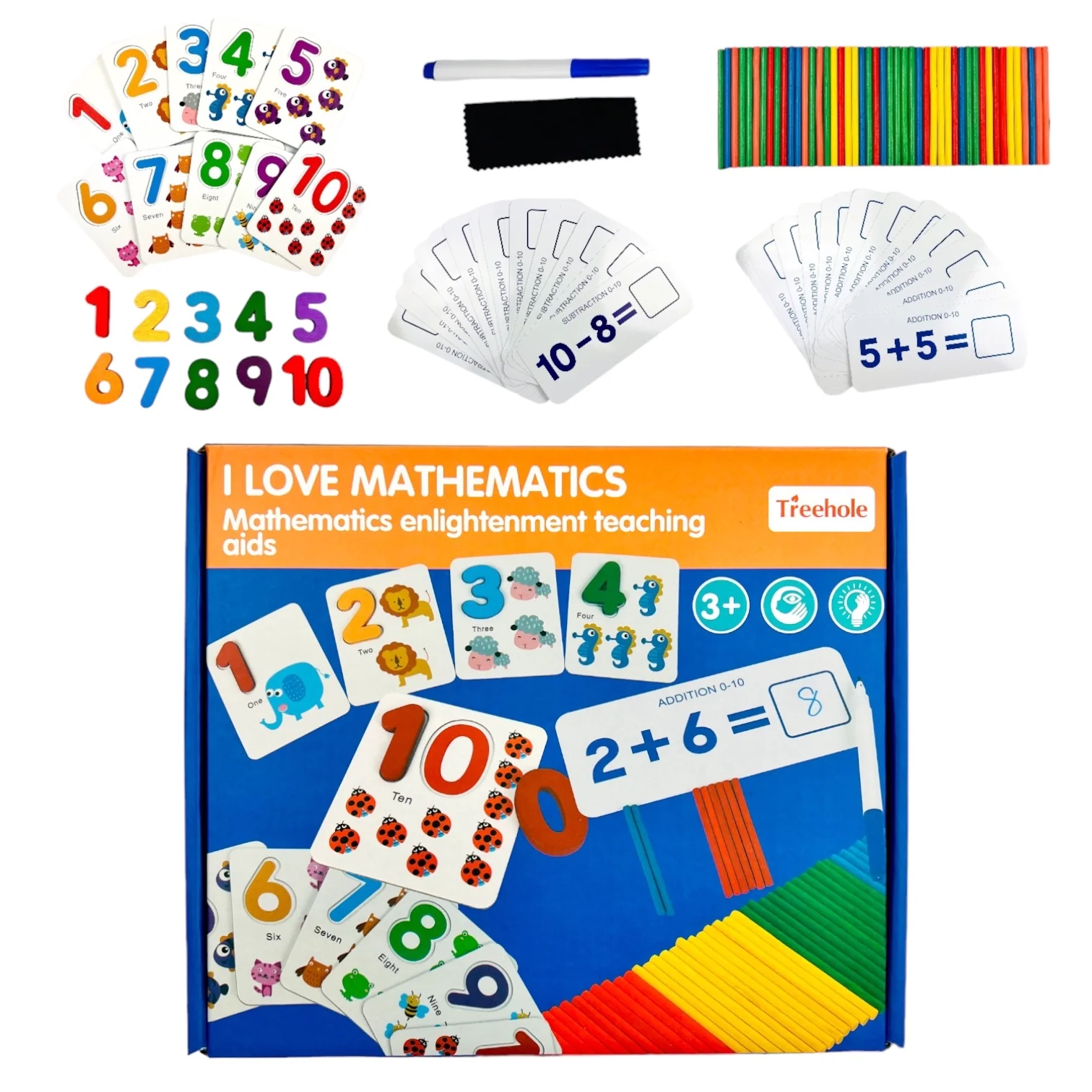Set Educațional I Love Mathematics – Numărare, Adunare și Scădere [2]
