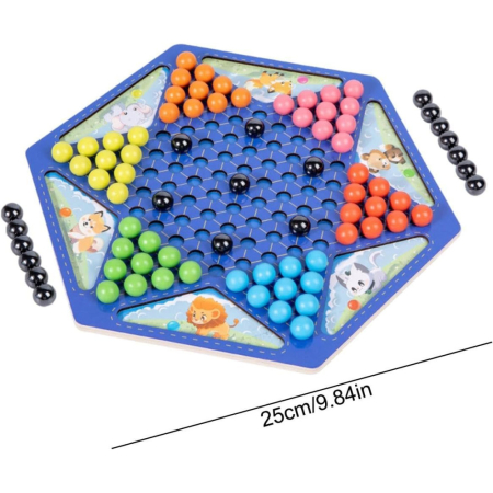 Set Joc Magnetic 2 în 1 Dame și Șah Magnetic pentru Copii și Adulți, 9+ ani [3]