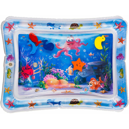 Jocuri Montessori multifunctionale - Saltea de Joacă cu Apă Tummy Time Ocean pentru Bebeluși