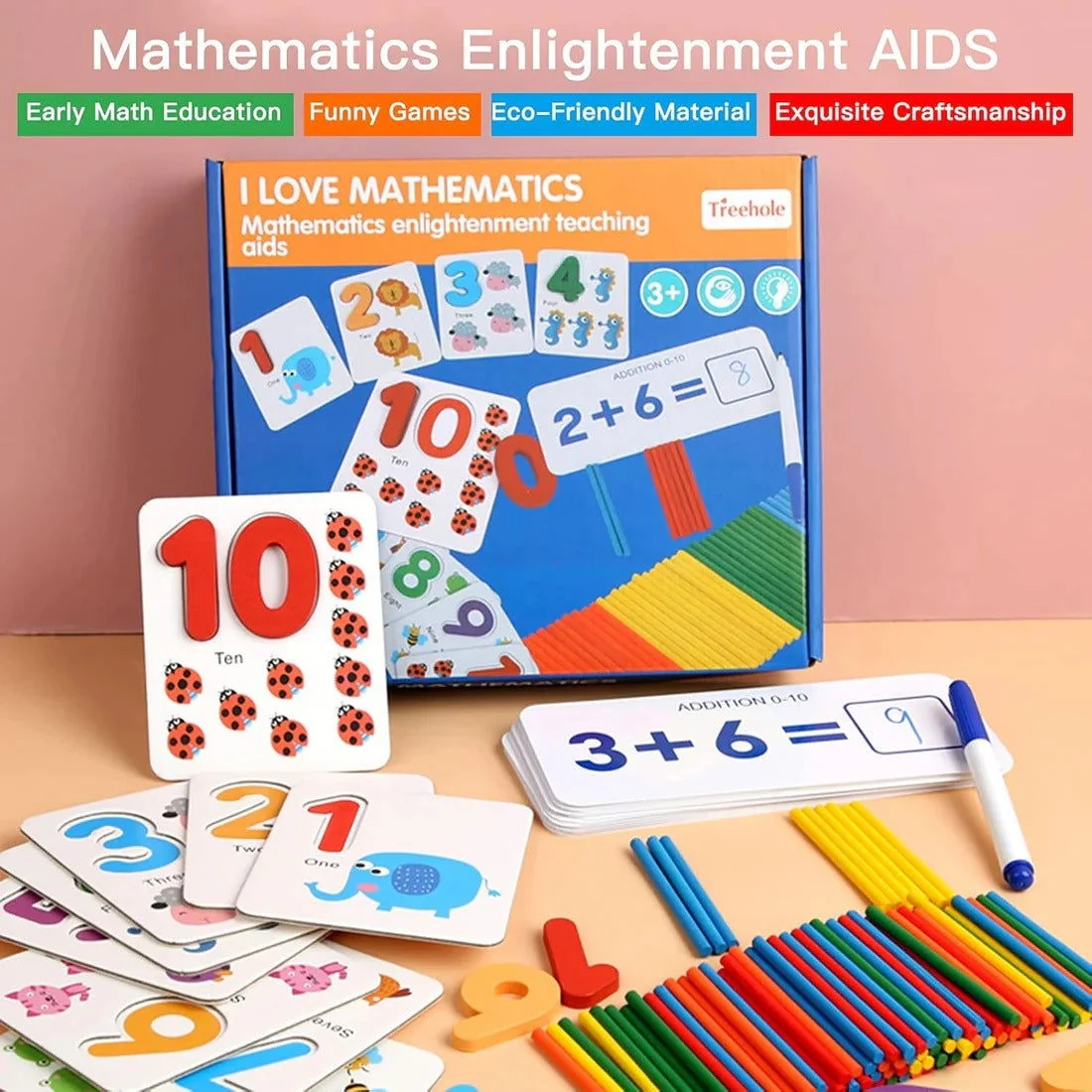 Set Educațional I Love Mathematics – Numărare, Adunare și Scădere [28]