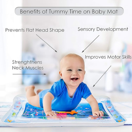 Saltea de Joacă cu Apă Tummy Time Ocean pentru Bebeluși [1]
