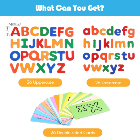 Joc Educativ cu Litere Magnetice – Alfabet Mare și Mic [7]