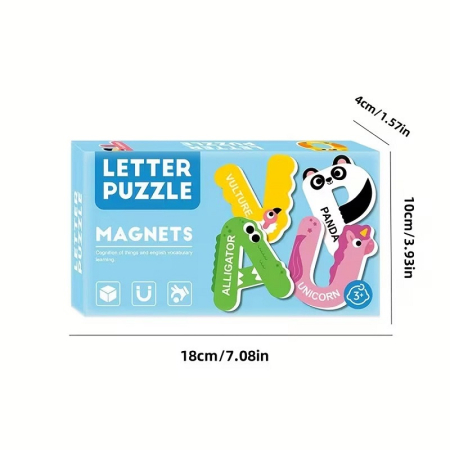 Set 26 Litere Magnetice cu Animale – Alfabetul A–Z [3]