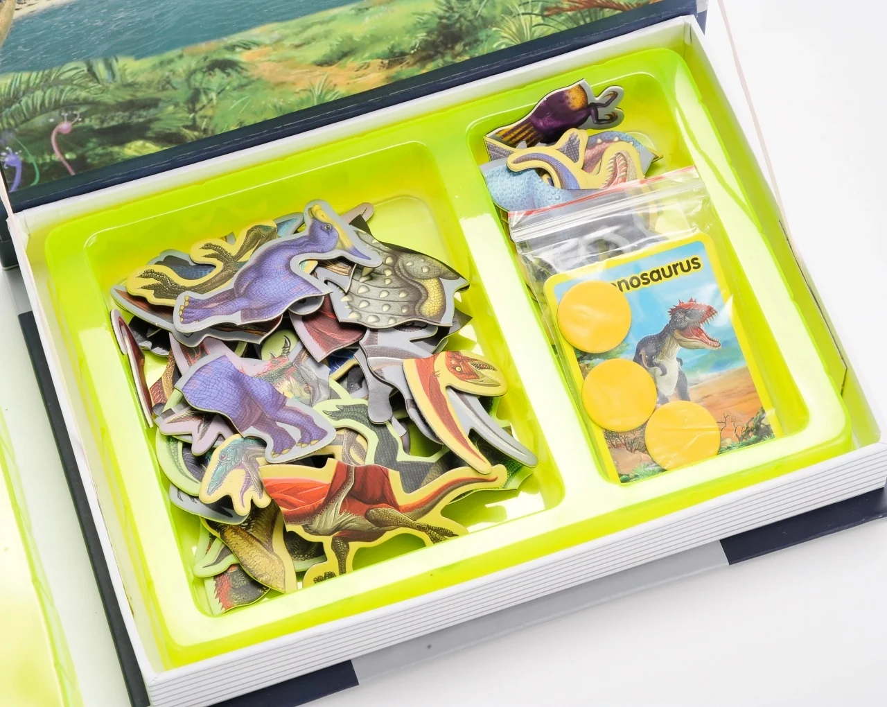 Carte Magnetică cu Dinozauri Puzzle Educativ pentru Copii 3+ Ani [7]