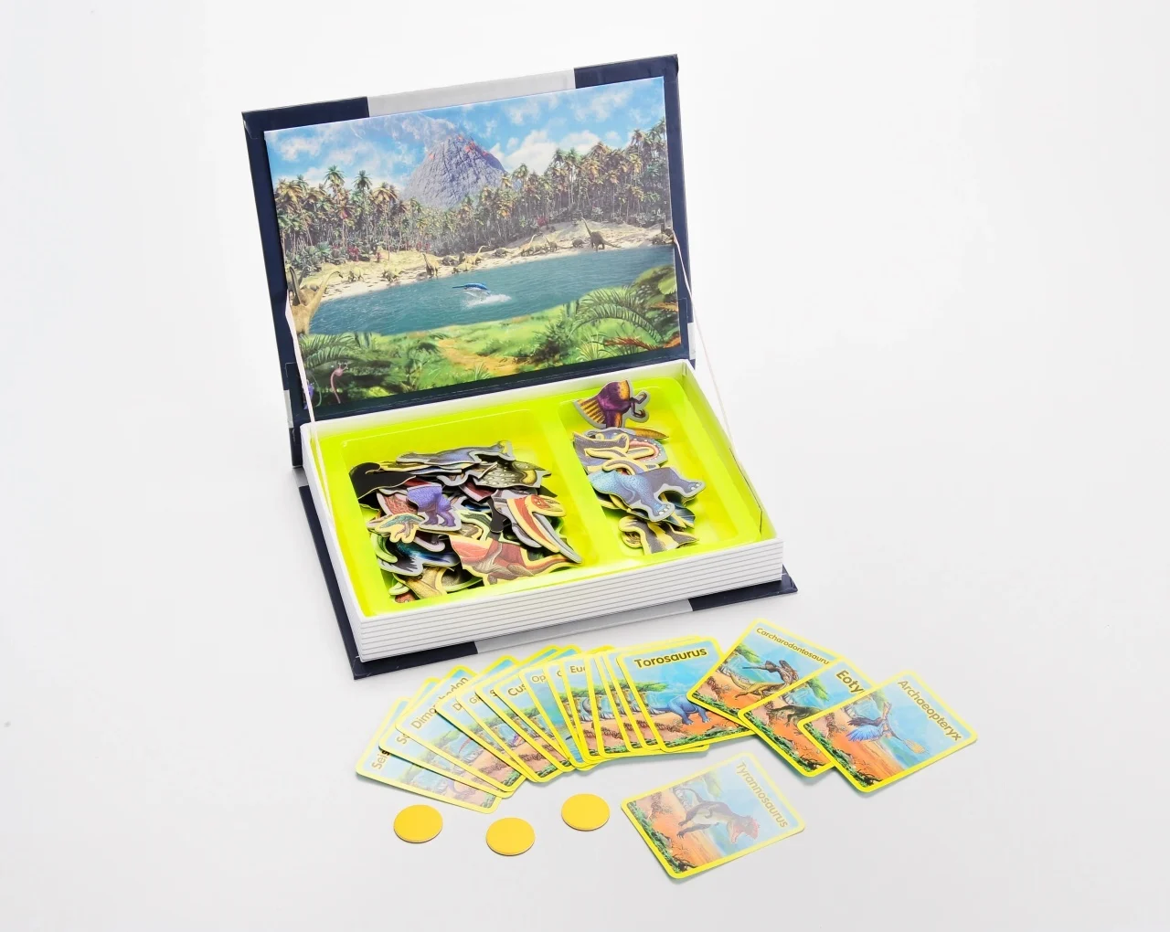 Carte Magnetică cu Dinozauri Puzzle Educativ pentru Copii 3+ Ani [8]