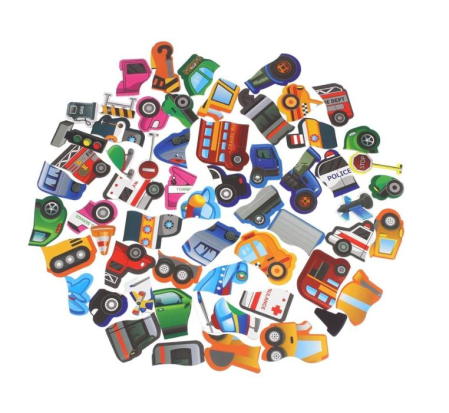 Carte Magnetică Traffic Puzzle cu Mașini și Vehicule pentru Copii [3]