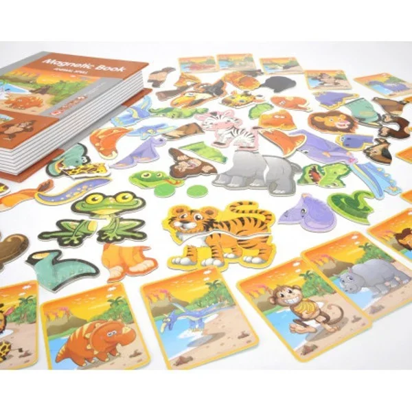 Carte Magnetică Animal Puzzle cu Animale pentru Copii [1]