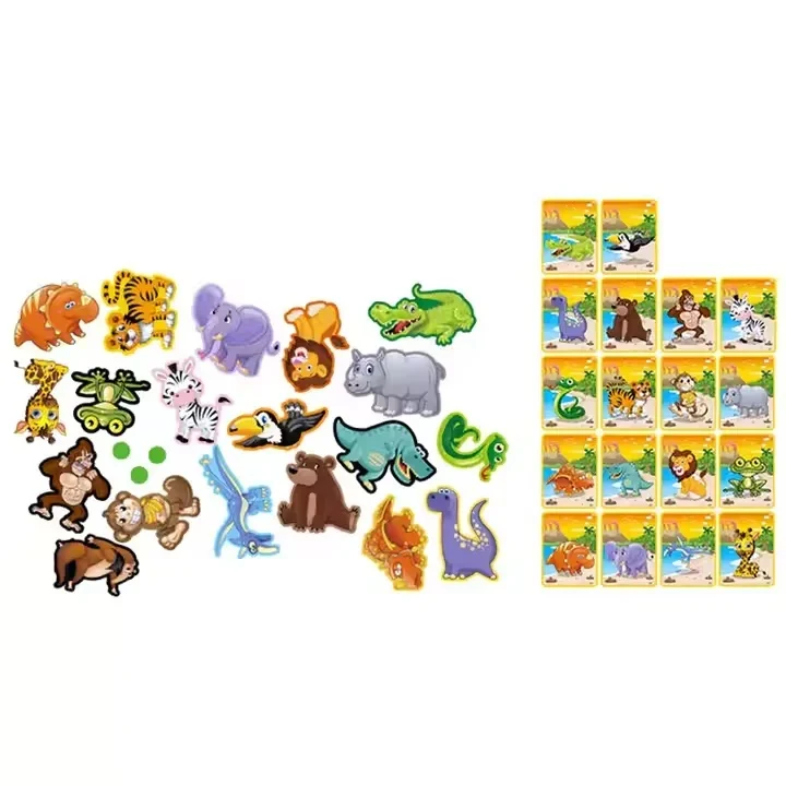 Carte Magnetică Animal Puzzle cu Animale pentru Copii [4]