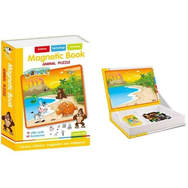 Jocuri Stem, de explorare - Carte Magnetică Animal Puzzle cu Animale pentru Copii