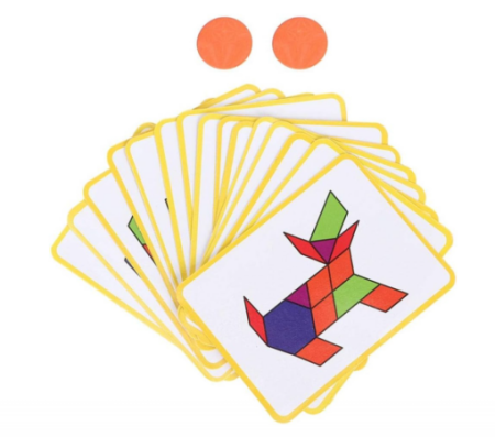 Carte Magnetică Tangram cu 170 Piese și 30 Modele pentru Copii [2]