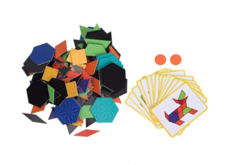 Carte Magnetică Tangram cu 170 Piese și 30 Modele pentru Copii [1]
