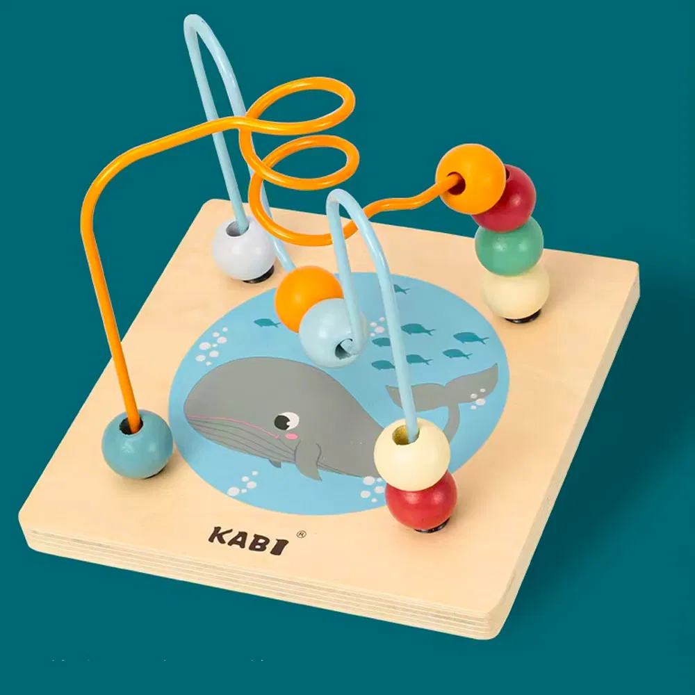 Cub Educativ Kabi Ocean 5 în 1 din Lemn cu Sortator și Labirint [15]