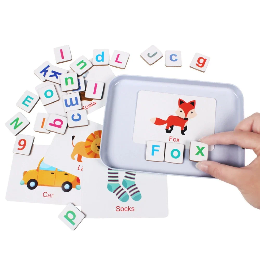 Joc Educativ Magnetic cu Litere, Cifre și Carduri în Cutie Metalică [1]