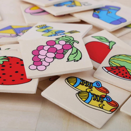 Joc Montessori din Lemn Asociere Imagini cu Umbre și Obiecte [6]