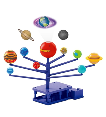 Joc educativ STEM Sistem Solar cu Proiecții – Kit DIY de Asamblare, Proiector Planete, Astronomie copii 6+, Multicolor [2]