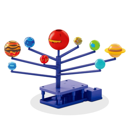 Joc educativ STEM Sistem Solar cu Proiecții – Kit DIY de Asamblare, Proiector Planete, Astronomie copii 6+, Multicolor [7]