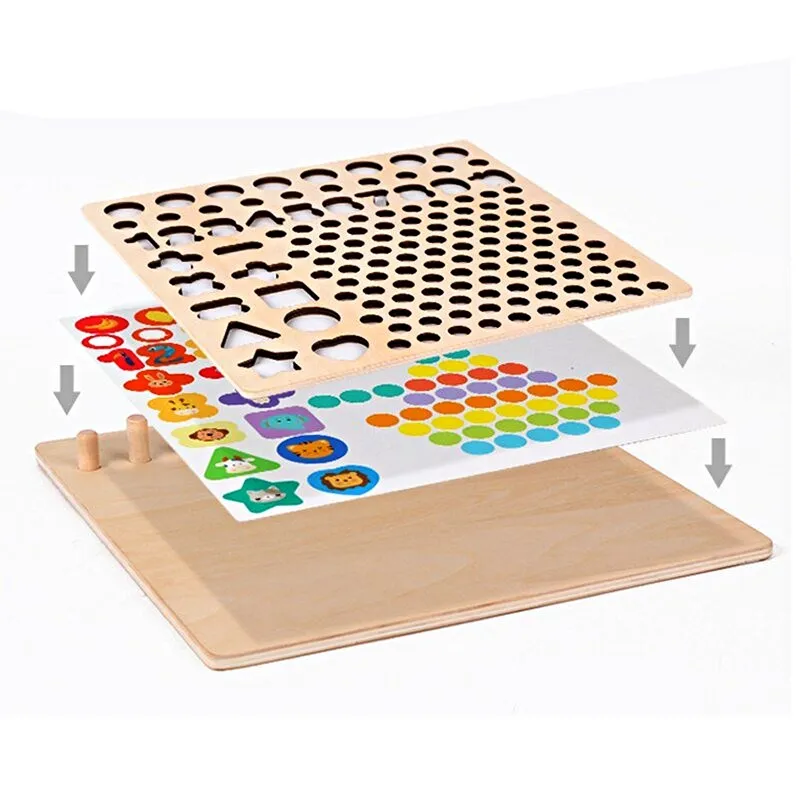 Joc Montessori 5 în 1 din Lemn pentru Matematică, Sortare și Pescuit Magnetic (1) [10]