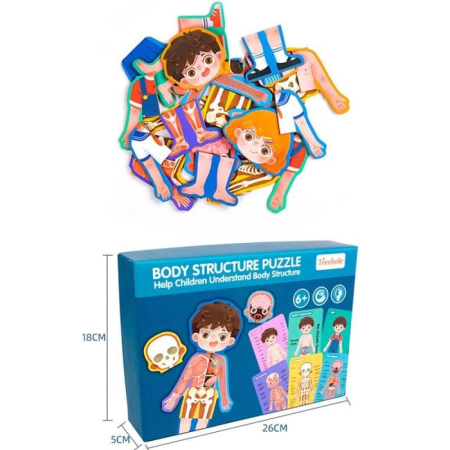 Puzzle Educativ Anatomia Corpului Uman pentru Copii 6+ [12]