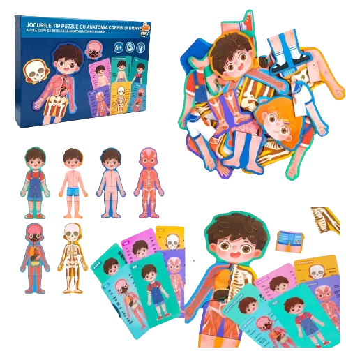 Puzzle Educativ Anatomia Corpului Uman pentru Copii 6+ [2]