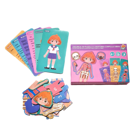 Puzzle Educativ Structura Corpului Uman pentru Fete 6+ [6]