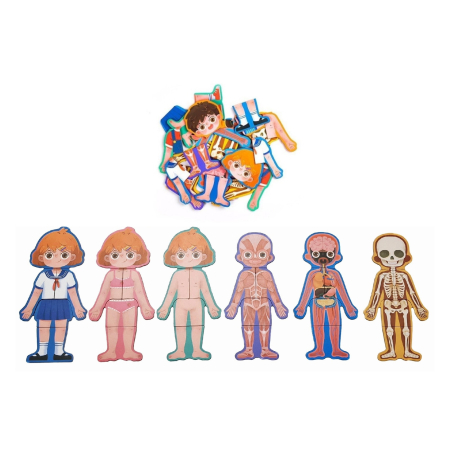 Puzzle Educativ Structura Corpului Uman pentru Fete 6+ [4]