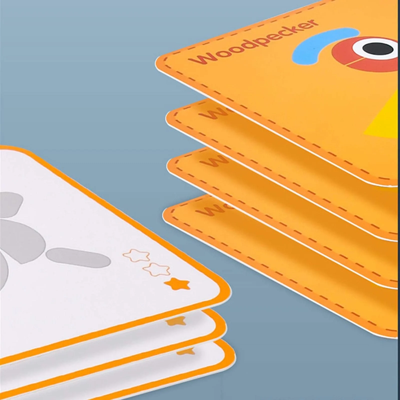 Puzzle Montessori Tangram din Lemn cu 39 Piese și Carduri de Provocare (1) [3]