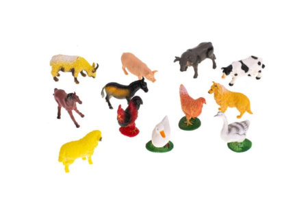 Set 12 Figurine Animale de la Fermă – Animale Domestice pentru Copii [3]