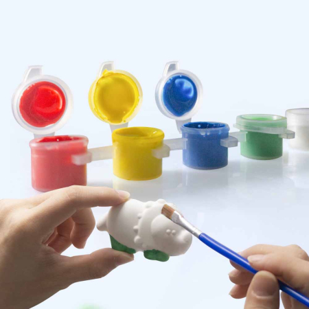 Set Creativ DIY pentru Copii, Creează și Pictează 6 Magneți cu Animale, Matriță, Vopsele și Pensule, 6+ Ani [1]