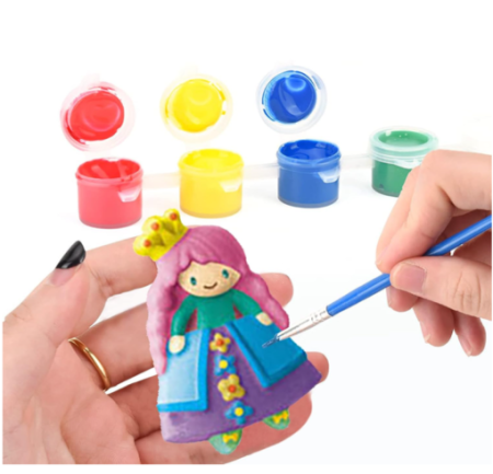 Set Creativ DIY pentru Copii, Creează și Pictează 6 Figurine Prințese, Matriță, Vopsele și Pensule, 6+ Ani [1]