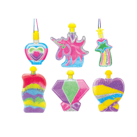 Set Creativ Sand Art cu Nisip Colorat, 6 Decorațiuni de Umplut, Unicorn și Forme de Poveste, 5+ Ani [4]