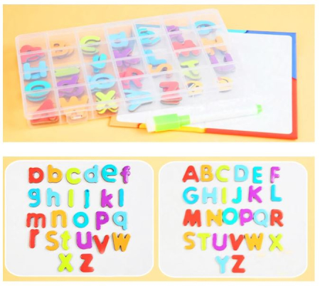 Set Educativ cu Tablă și Litere Magnetice – Alfabet, Cuvinte și Scriere [2]