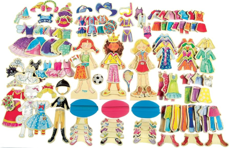 Set Păpuși Magnetice Fashion cu Haine și Accesorii 69 Piese [1]