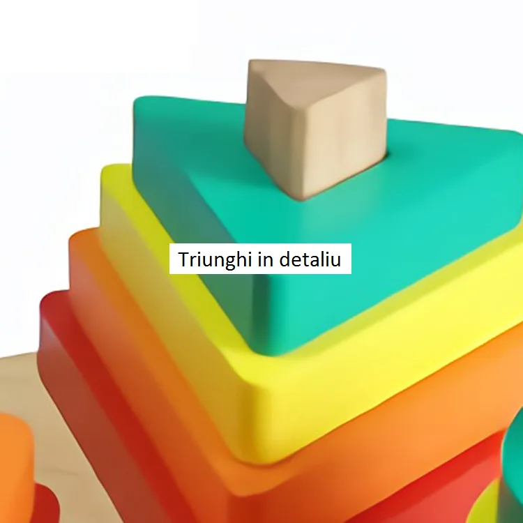 Joc Montessori Sortator 4 Forme Geometrice din Lemn [5]