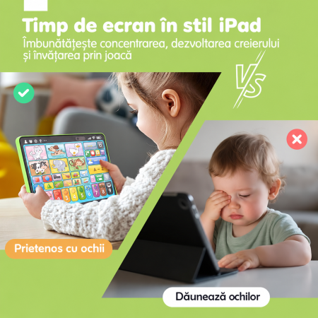 Tabletă Educativă Interactivă în Limba Engleză pentru Copii cu Sunete, Animale, Cifre, Alfabet și Muzică [6]
