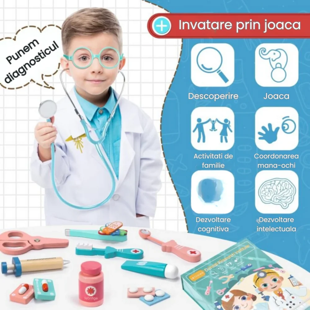 Trusă Dentist pentru Copii cu Cabinet Stomatologic și Accesorii Medicale [17]