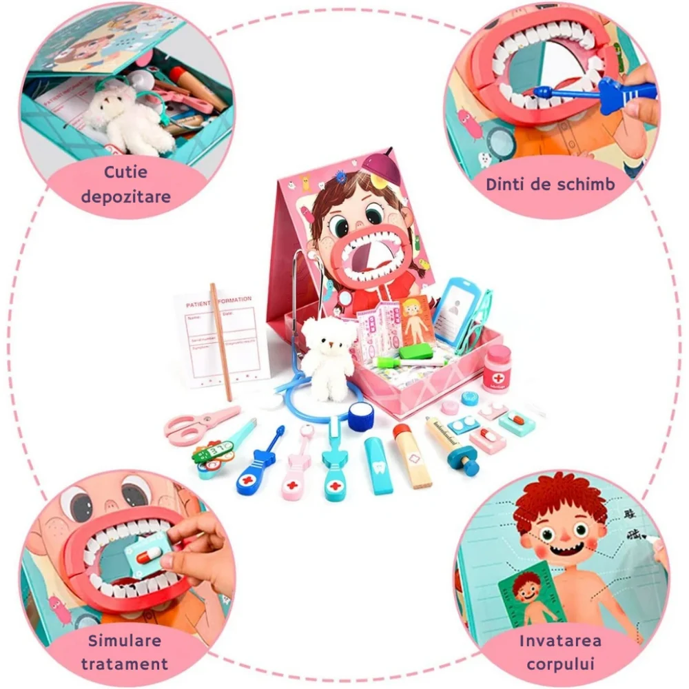 Trusă Dentist pentru Copii cu Cabinet Stomatologic și Accesorii Medicale [3]