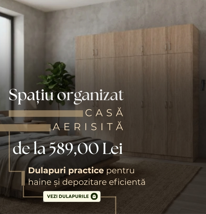 Dulapuri practice pentru haine și depozitare eficientă