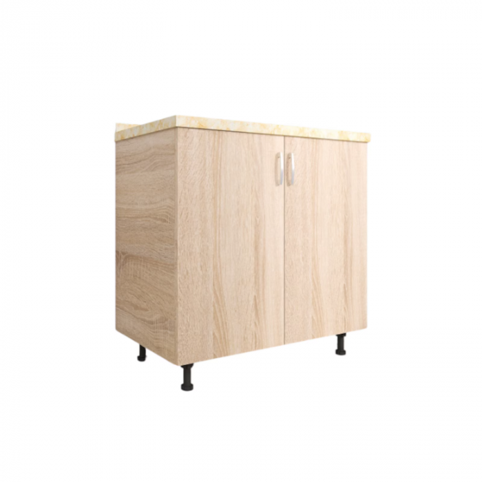 Corp Baza Bucatarie H90xA50xL80 cm, Culoare Sonoma, Picioare Reglabile [1]