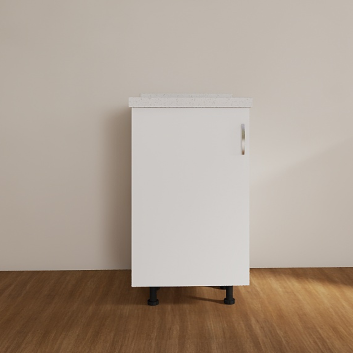 Corp inferior bucatarie 40cm, PAL 18mm, Blat 2.8cm, Culoare Alb [2]