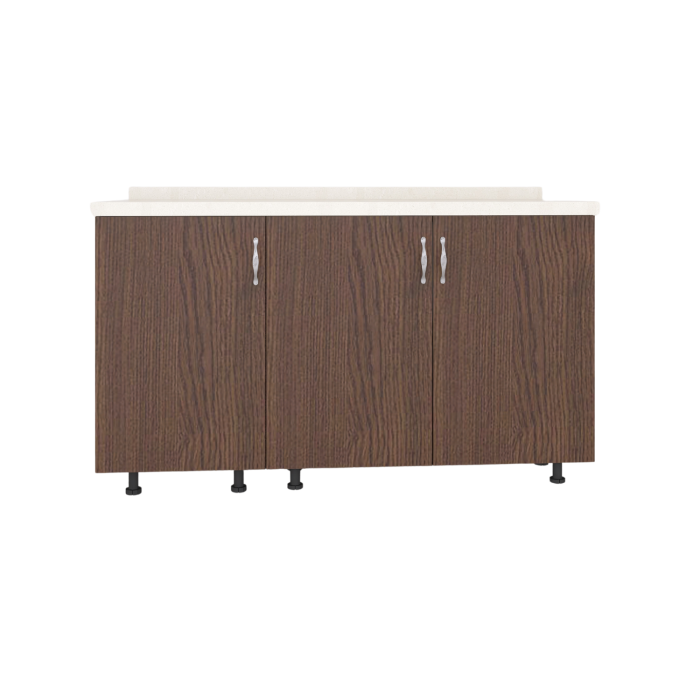 Corp Inferior Bucatarie cu 3 usi, 120cm Lungime , PAL 18mm, Blat 2.8cm, Culoare Wenge [3]