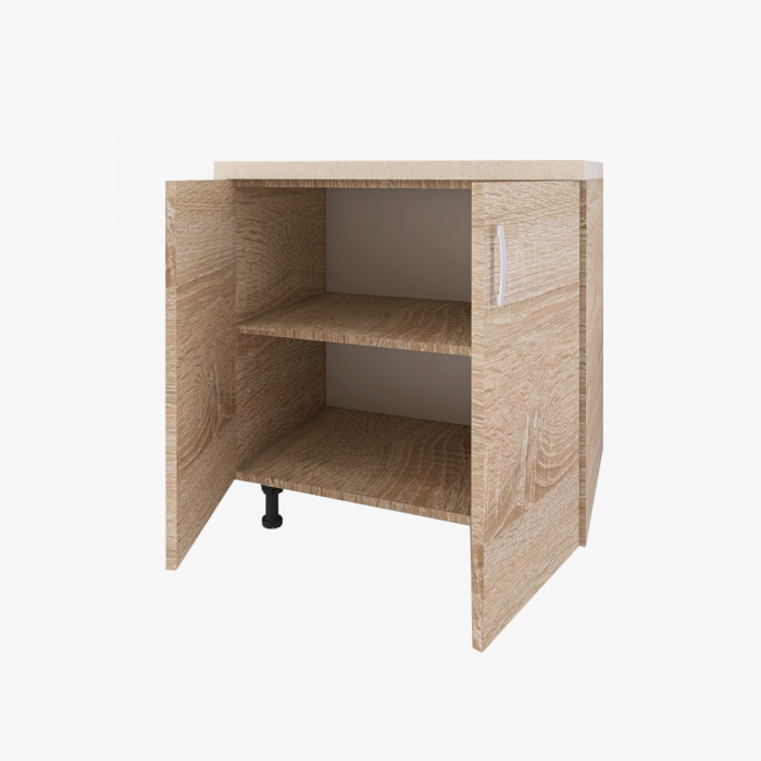Corp Bucatarie L80 x H90 x A50cm, Culoare Stejar Sonoma , Picioare Reglabile, Blat Termorezistent 2.8 cm [3]