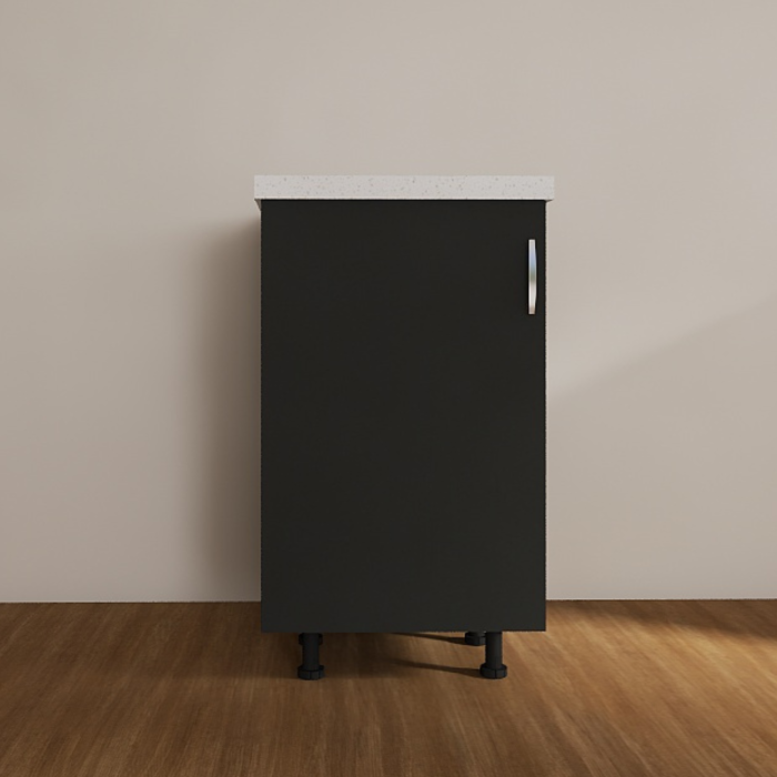 Corp Inferior Bucatarie L40 x A50 x H90cm, PAL 18mm, Blat 2.8cm, Culoare Gri Antracit [2]